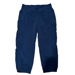 Athleta Women’s 8 La Viva Crop Jogger Pants Navy Pockets